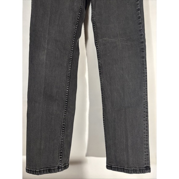 Vintage 90s Levi's Jeans 514 34x34 Regular Straight Leg Fit Jet Black Wash Denim - Picture 2 of 13